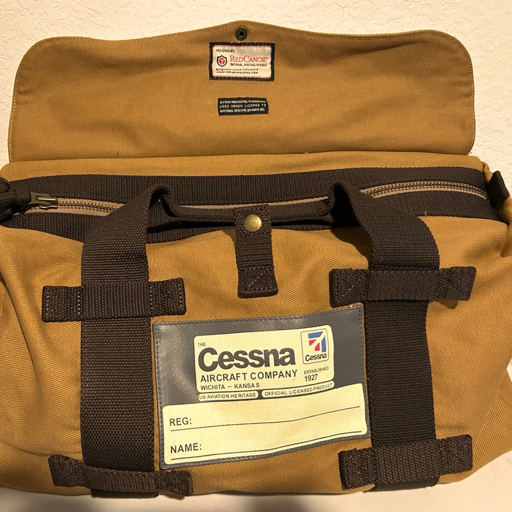 Cessna Tan and Brown stow bag!